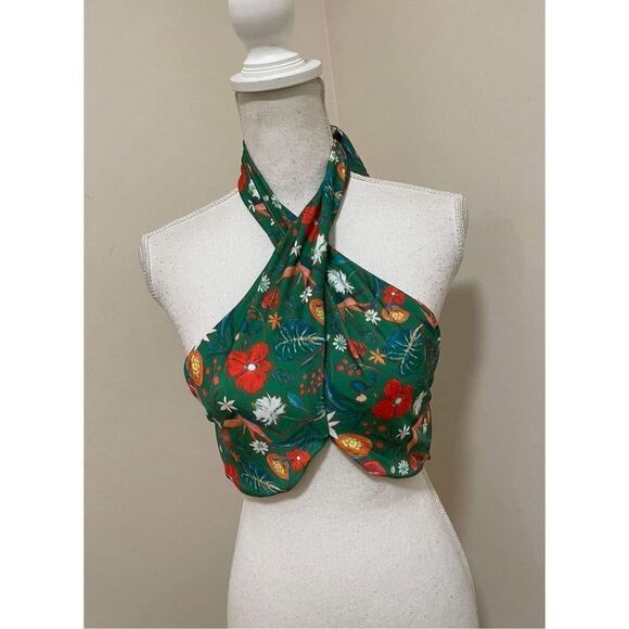 New Urban Outfitters Ofu Bossa Nova Halter Bra Size L - Picture 7 of 11